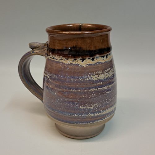 #230720 Mug  Brown and Lavender $19 at Hunter Wolff Gallery